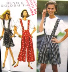 8285 SUSPENDER SPLIT SKIRT LENGTHS,TOP PATTERN 4-8,10-14